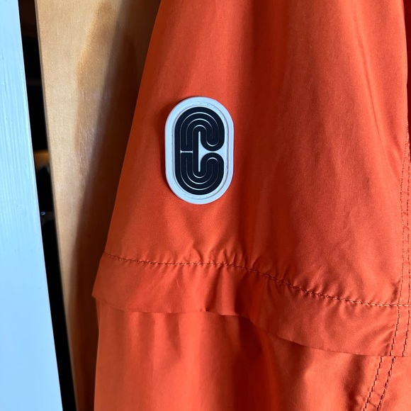 Coach Orange Removable Sleeve Wind-breaker Jacket - Picture 3 of 10